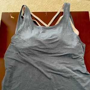 Lululemon Slate Tank with Built in Bra Size 8